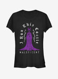 Disney Sleeping Beauty Maleficent Castle Girls T-Shirt | Trending Graphic Tee For Fans