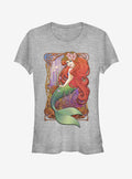 Disney The Little Mermaid Glamorous Ariel Girls T-Shirt | Trending Graphic Tee For Fans