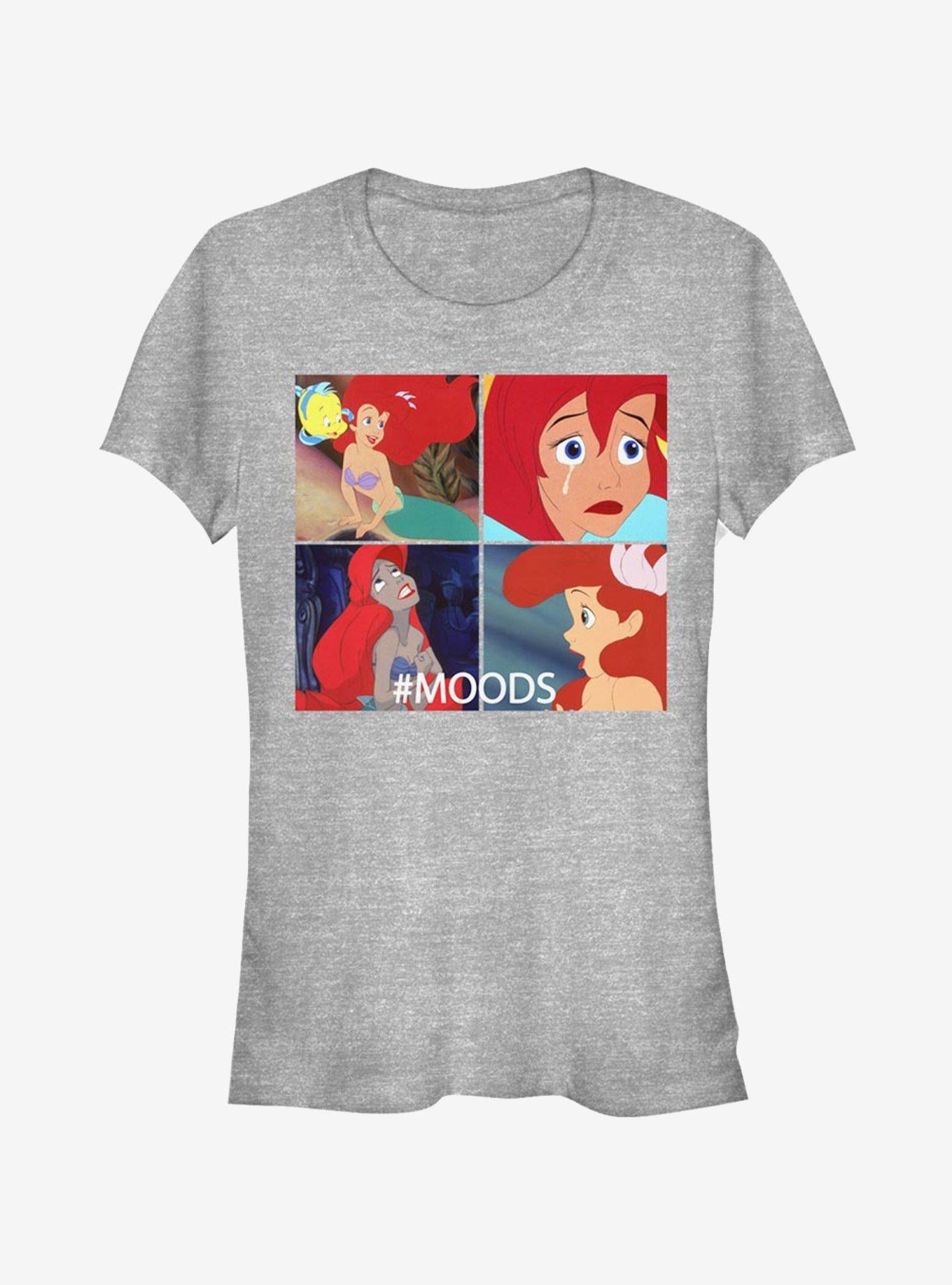 Disney The Little Mermaid Ariel Moods Girls T-Shirt | Trending Graphic Tee For Fans