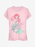 Disney The Little Mermaid Signed Ariel Girls T-Shirt | Trending Graphic Tee For Fans