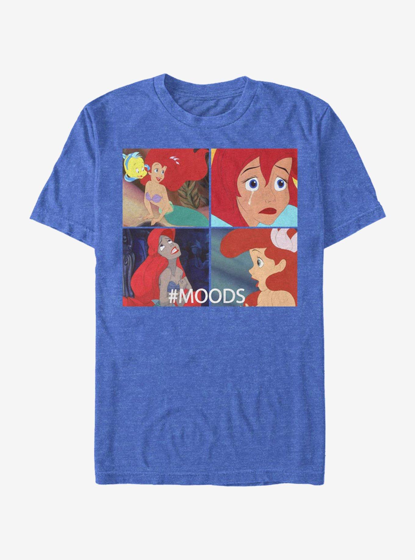 Disney The Little Mermaid Ariel Moods T-Shirt | Trending Graphic Tee For Fans