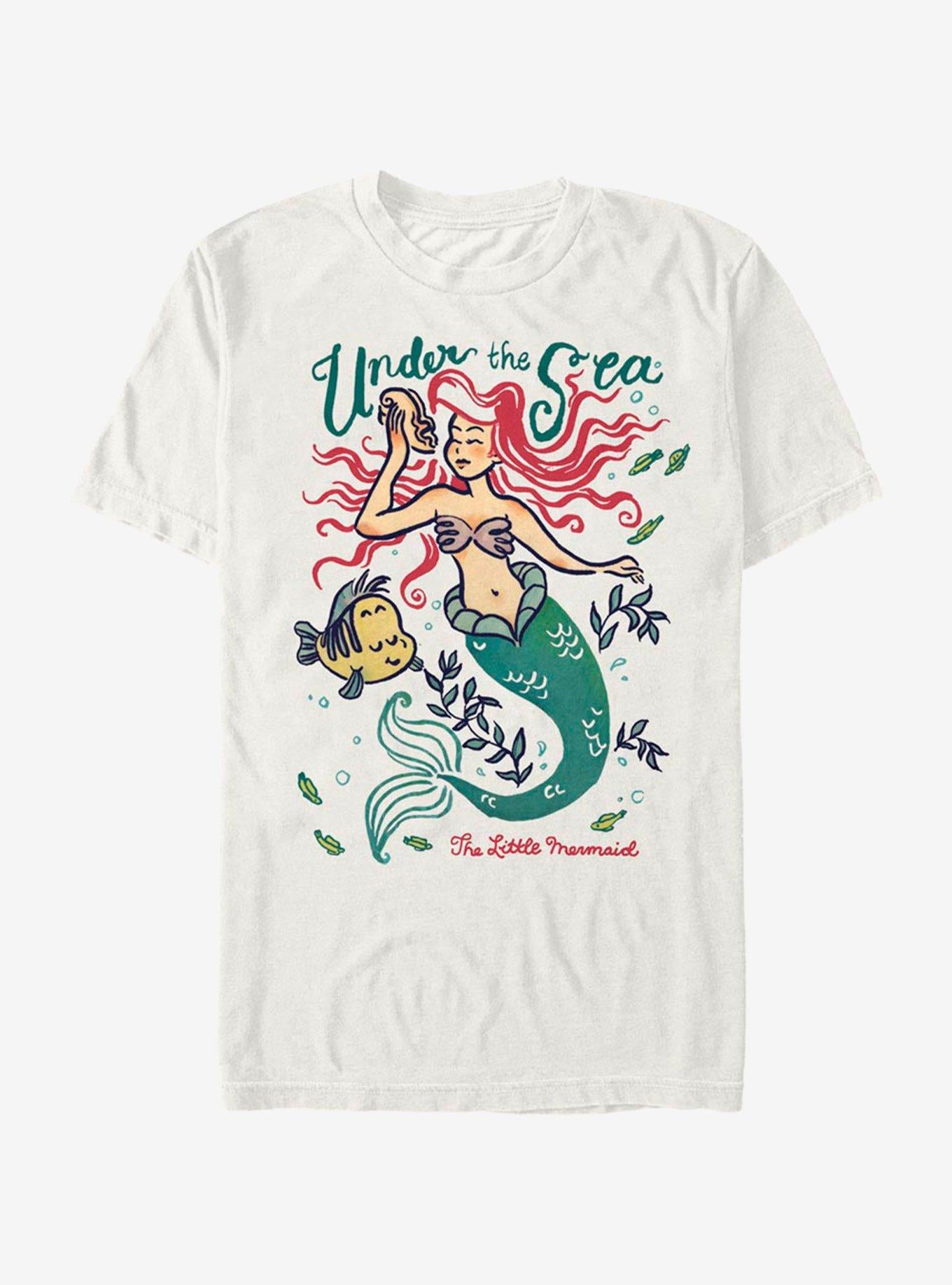 Disney The Little Mermaid Doodle T-Shirt | Trending Graphic Tee For Fans