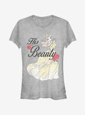 Disney Beauty And The Beast His Beauty Belle Girls T-Shirt | Trending Graphic Tee For Fans