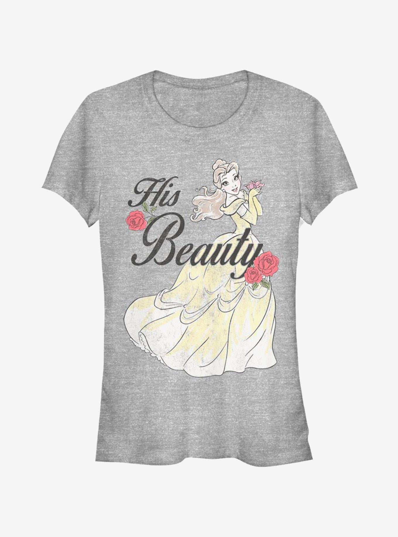 Disney Beauty And The Beast His Beauty Belle Girls T-Shirt | Trending Graphic Tee For Fans