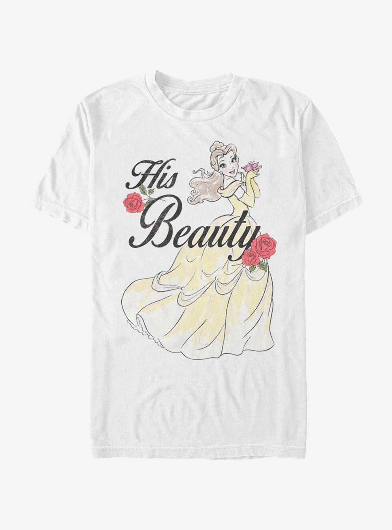Disney Beauty And The Beast His Beauty Belle T-Shirt | Trending Graphic Tee For Fans