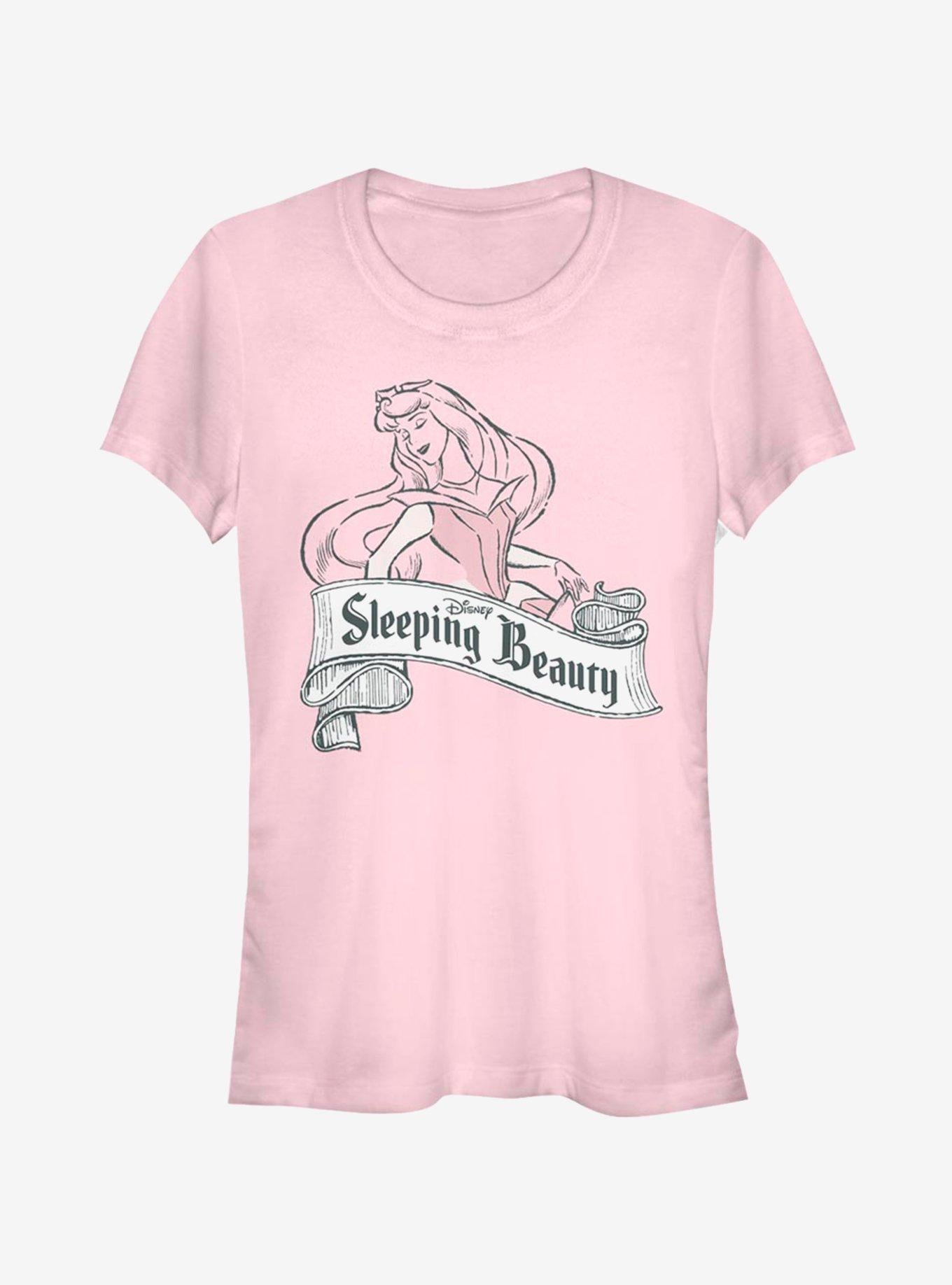 Disney Sleeping Beauty Antique Aurora Girls T-Shirt | Trending Graphic Tee For Fans
