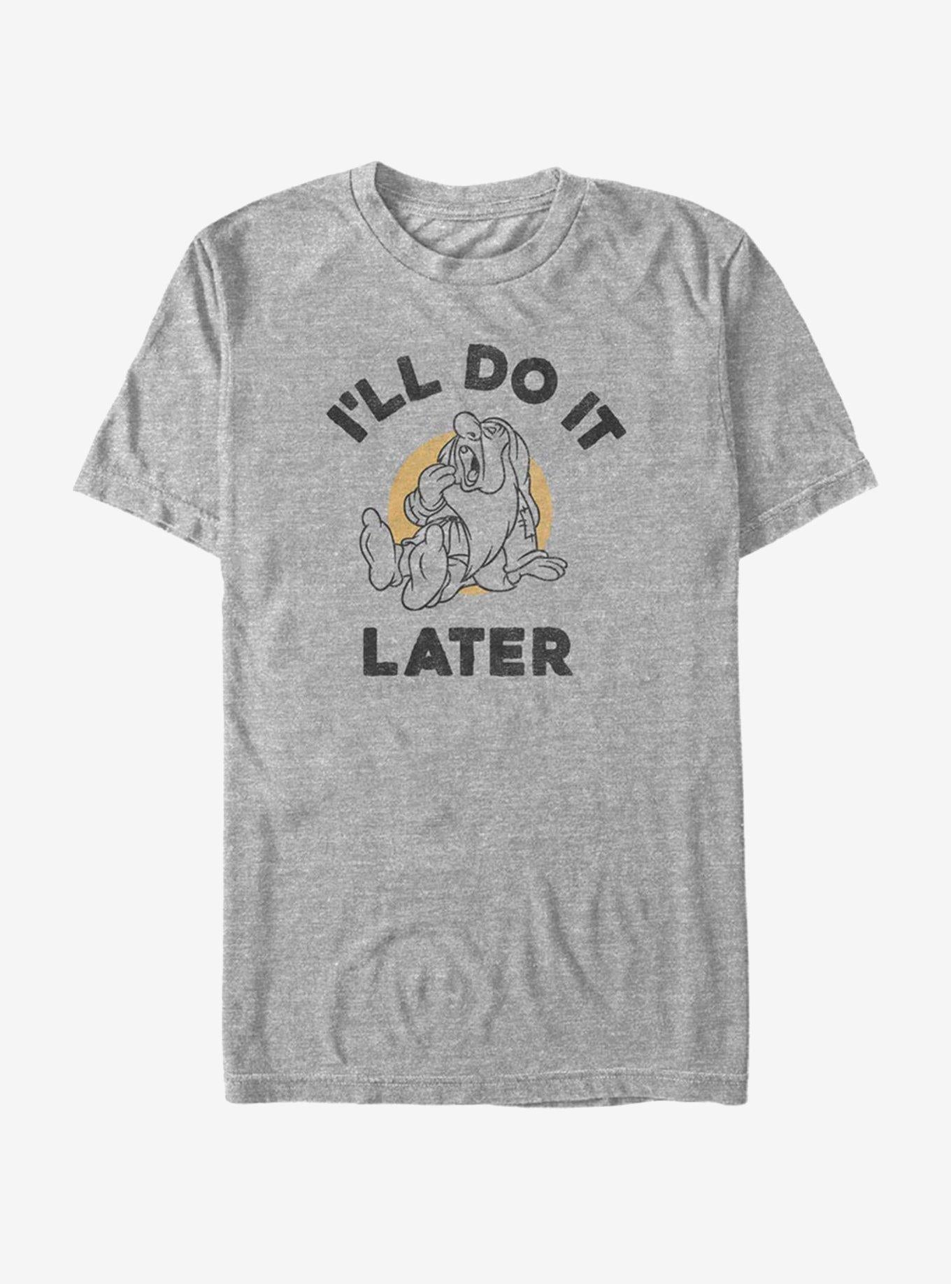 Disney Snow White Do It Later T-Shirt | Trending Graphic Tee For Fans