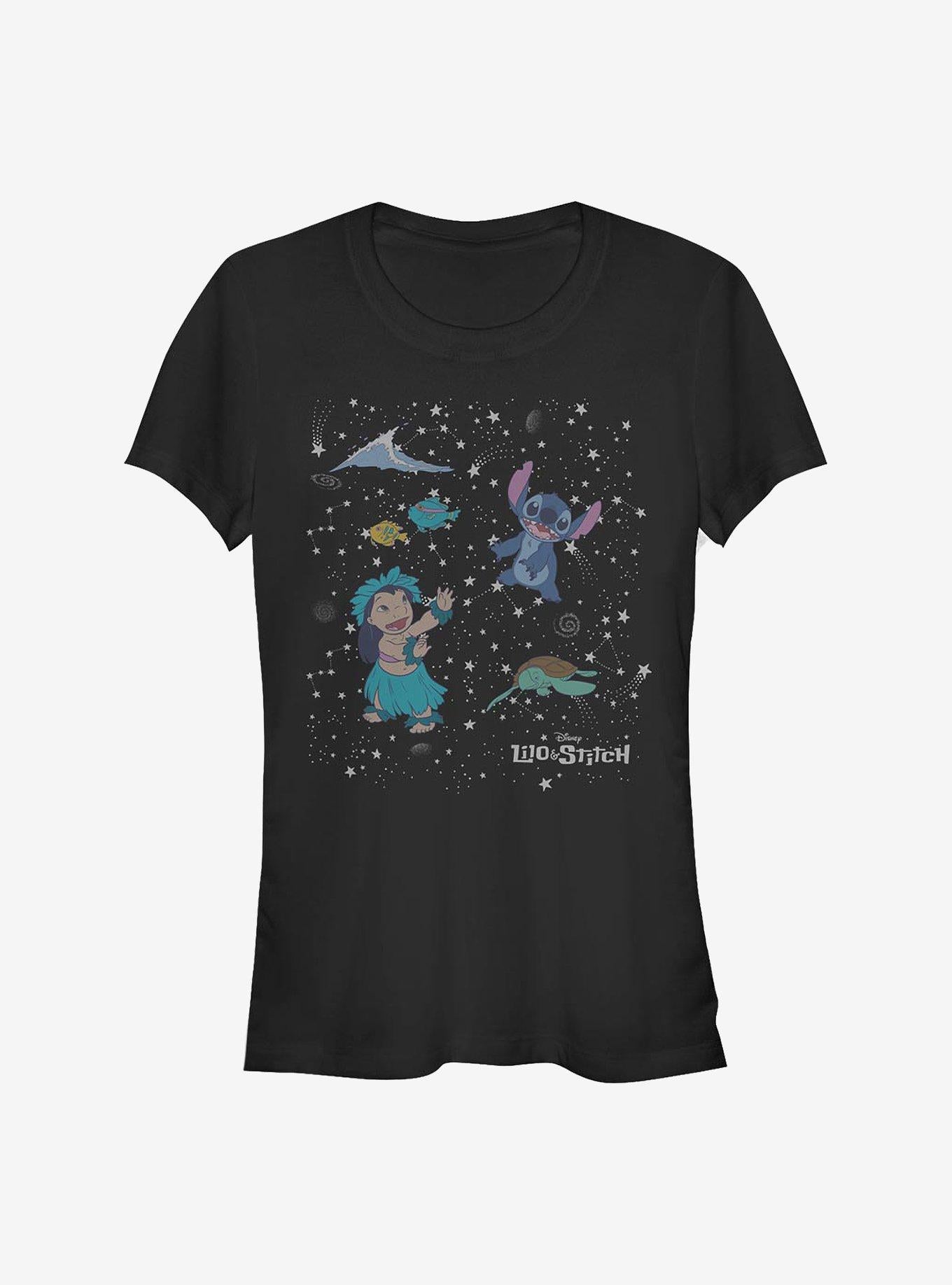 Disney Lilo & Stitch Constelation Lilo Stitch Girls T-Shirt | Trending Graphic Tee For Fans