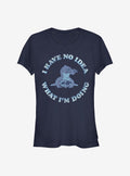 Disney Lilo & Stitch No Idea Girls T-Shirt | Trending Graphic Tee For Fans