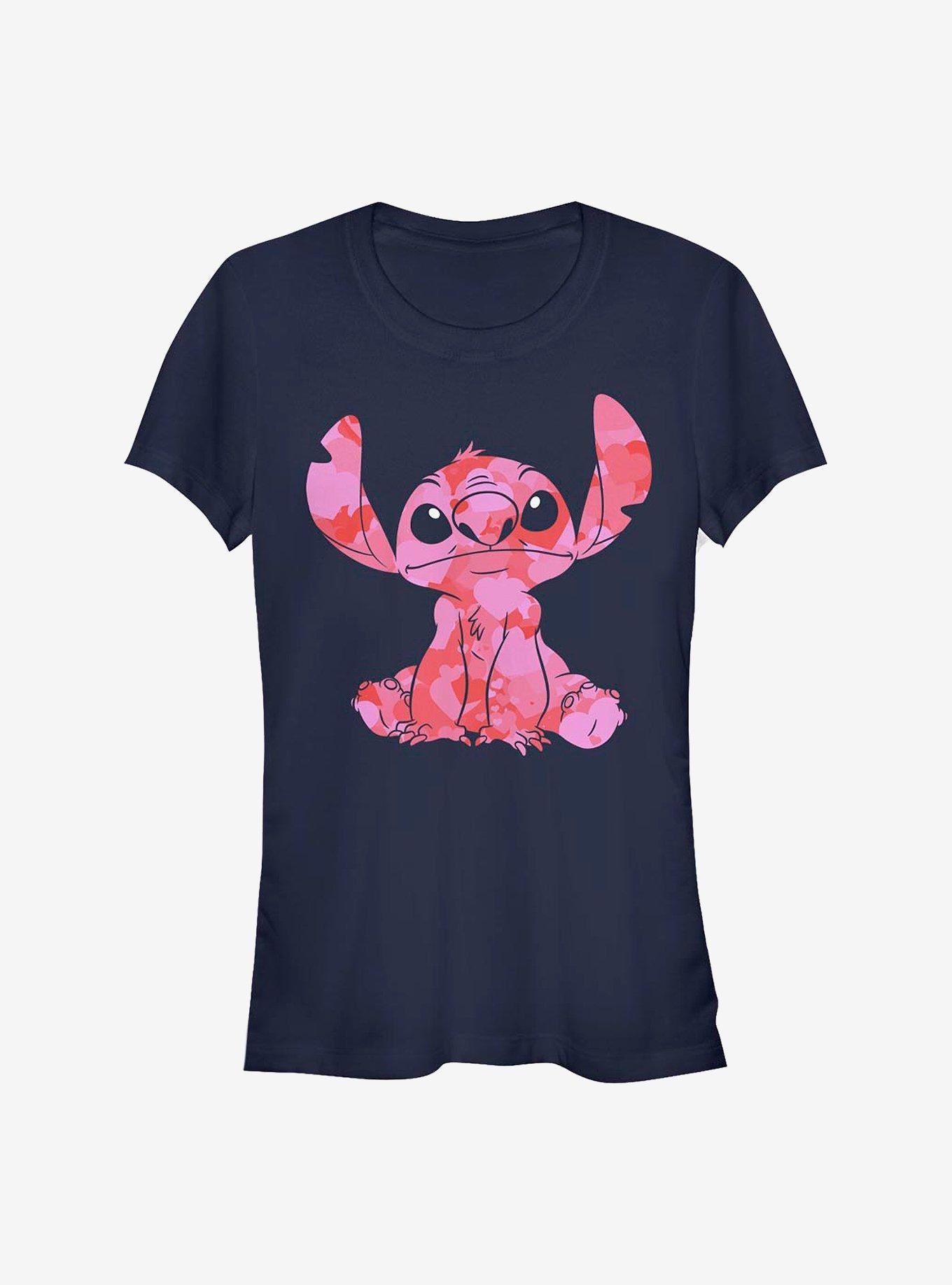 Disney Lilo & Stitch Heart Fill Girls T-Shirt | Trending Graphic Tee For Fans