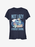Disney Lilo & Stitch Lazy Energy Girls T-Shirt | Trending Graphic Tee For Fans