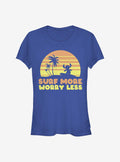 Disney Lilo & Stitch Surf More Worry Less Girls T-Shirt | Trending Graphic Tee For Fans