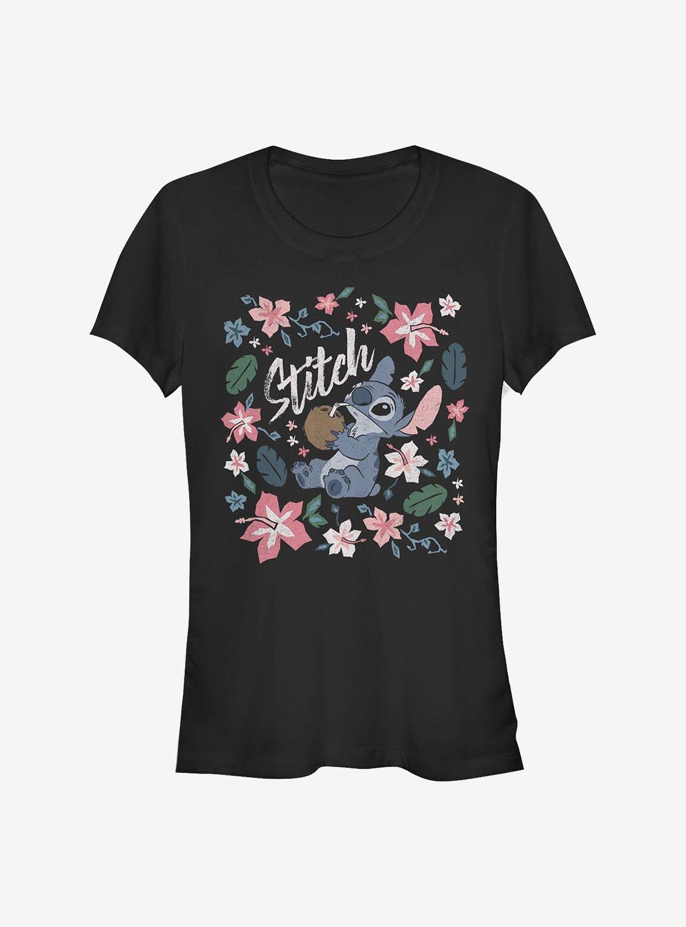 Disney Lilo & Stitch Tropical Stitch Girls T-Shirt | Trending Graphic Tee For Fans