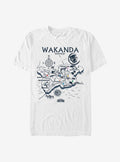 Marvel Black Panther Wakanda Map T-Shirt | Trending Graphic Tee For Fans