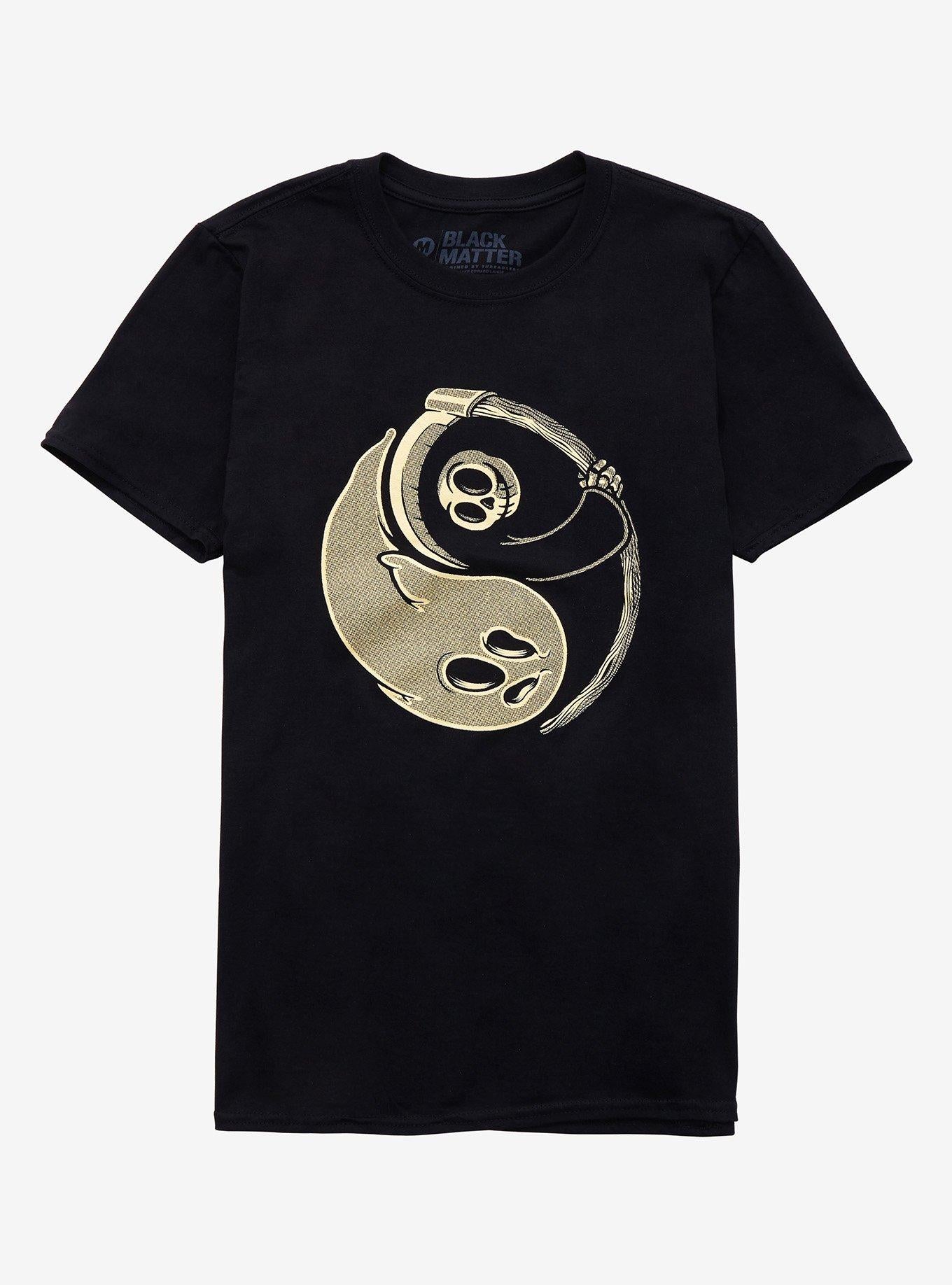 Yin & Yang Ghost & Reaper By Jake Edward Lange T-Shirt | Trending Graphic Tee For Fans