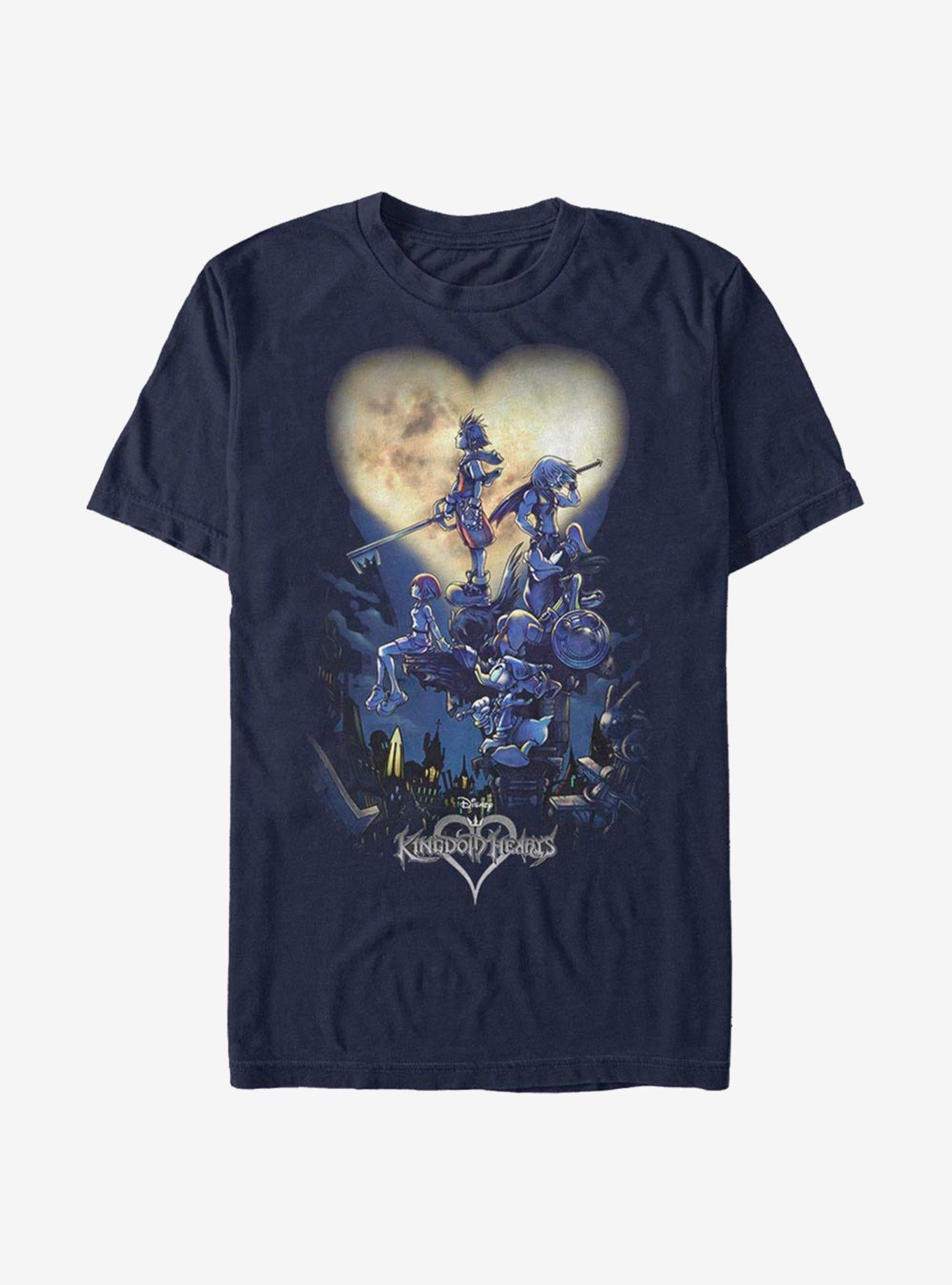 Disney Kingdom Hearts Poster Logo T-Shirt | Trending Graphic Tee For Fans