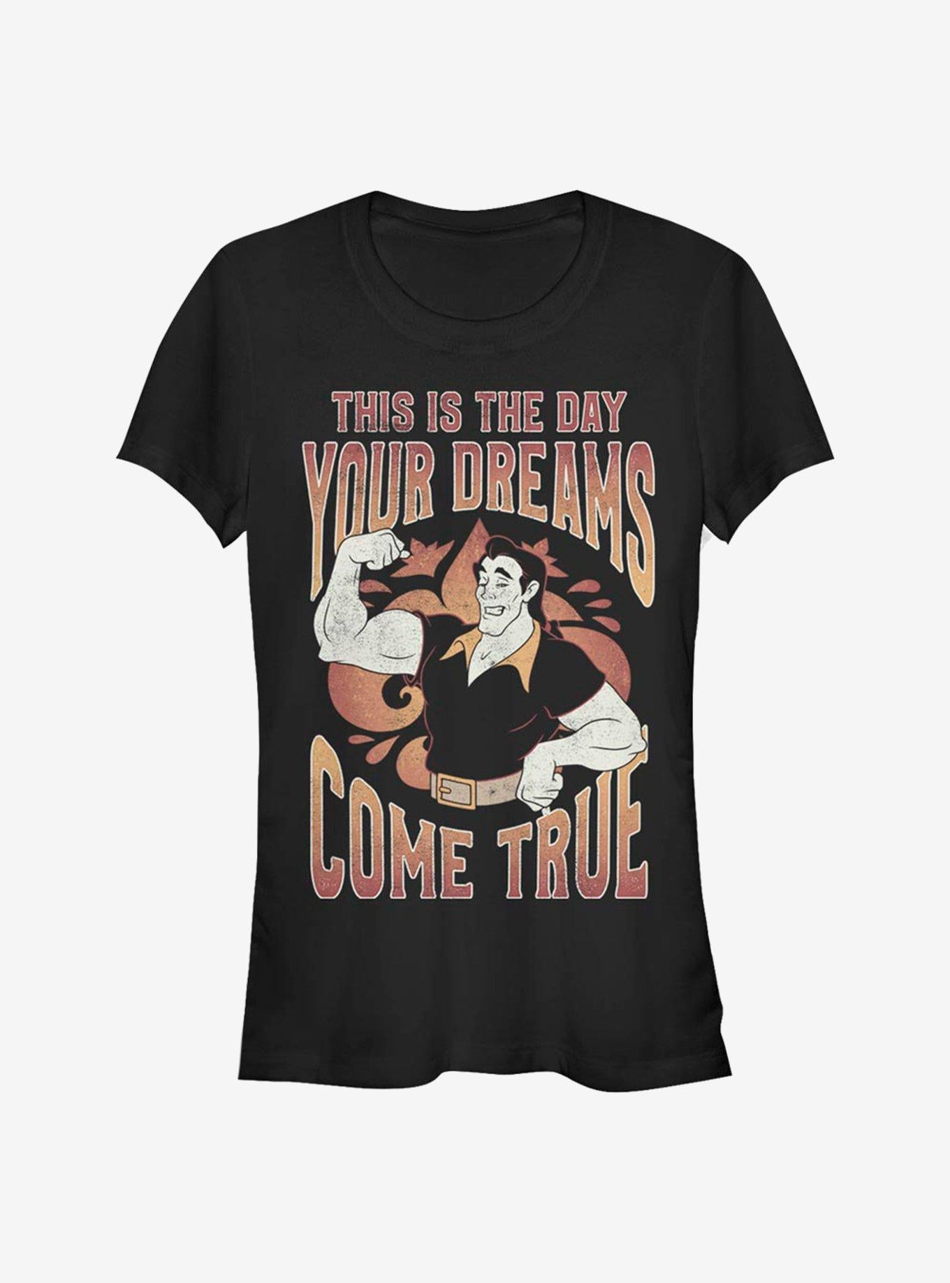 Disney Beauty And The Beast Gaston Dreams Girls T-Shirt | Trending Graphic Tee For Fans