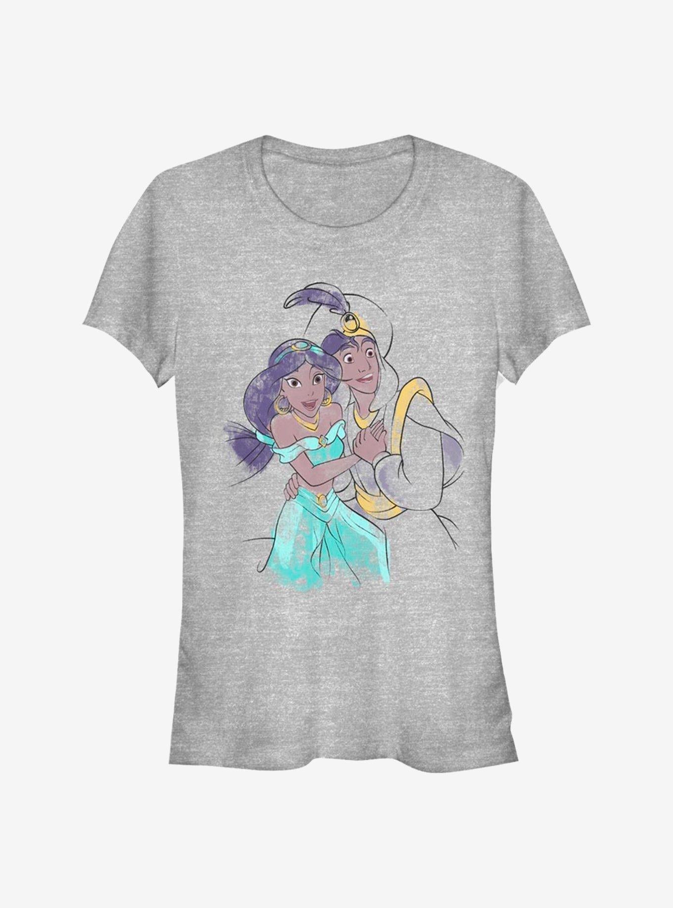 Disney Aladdin Jasmine And Ali Girls T-Shirt | Trending Graphic Tee For Fans
