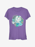 Disney The Little Mermaid Tonal Ariel Girls T-Shirt | Trending Graphic Tee For Fans