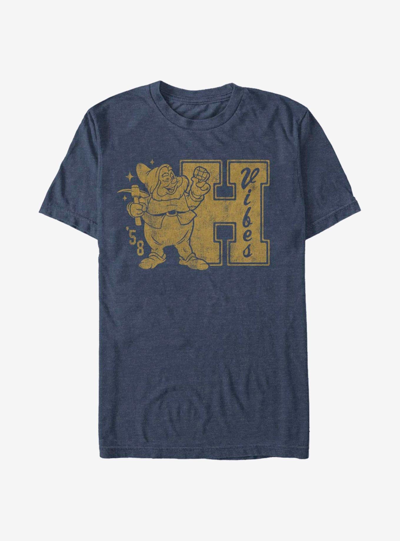 Disney Snow White And The Seven Dwarfs Happy Vibes T-Shirt | Trending Graphic Tee For Fans