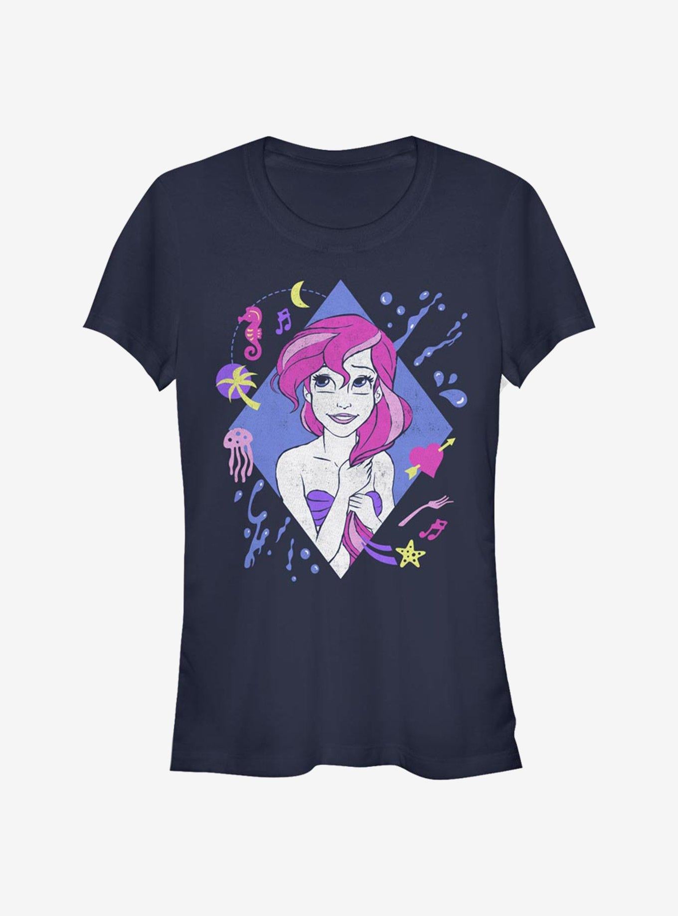 Disney The Little Mermaid 90's Ariel Girls T-Shirt | Trending Graphic Tee For Fans