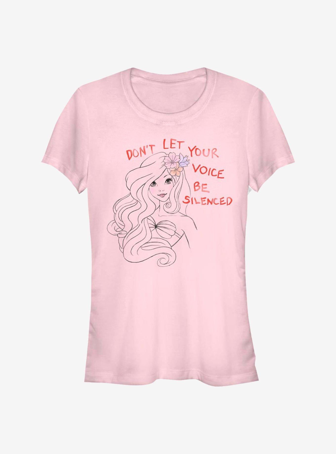 Disney The Little Mermaid Don't Be Silenced Girls T-Shirt | Trending Graphic Tee For Fans