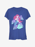 Disney The Little Mermaid Under The Sea Ariel Girls T-Shirt | Trending Graphic Tee For Fans