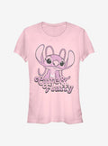 Disney Lilo & Stitch Fluffy Angel Girls T-Shirt | Trending Graphic Tee For Fans