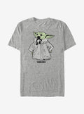 Star Wars The Mandalorian The Child Linework Pop T-Shirt | Trending Graphic Tee For Fans
