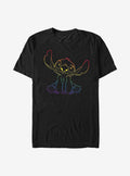 Disney Stitch Rainbow Pride Stitch T-Shirt | Trending Graphic Tee For Fans