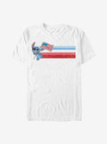 Disney Lilo & Stitch Flag Stitch T-Shirt | Trending Graphic Tee For Fans
