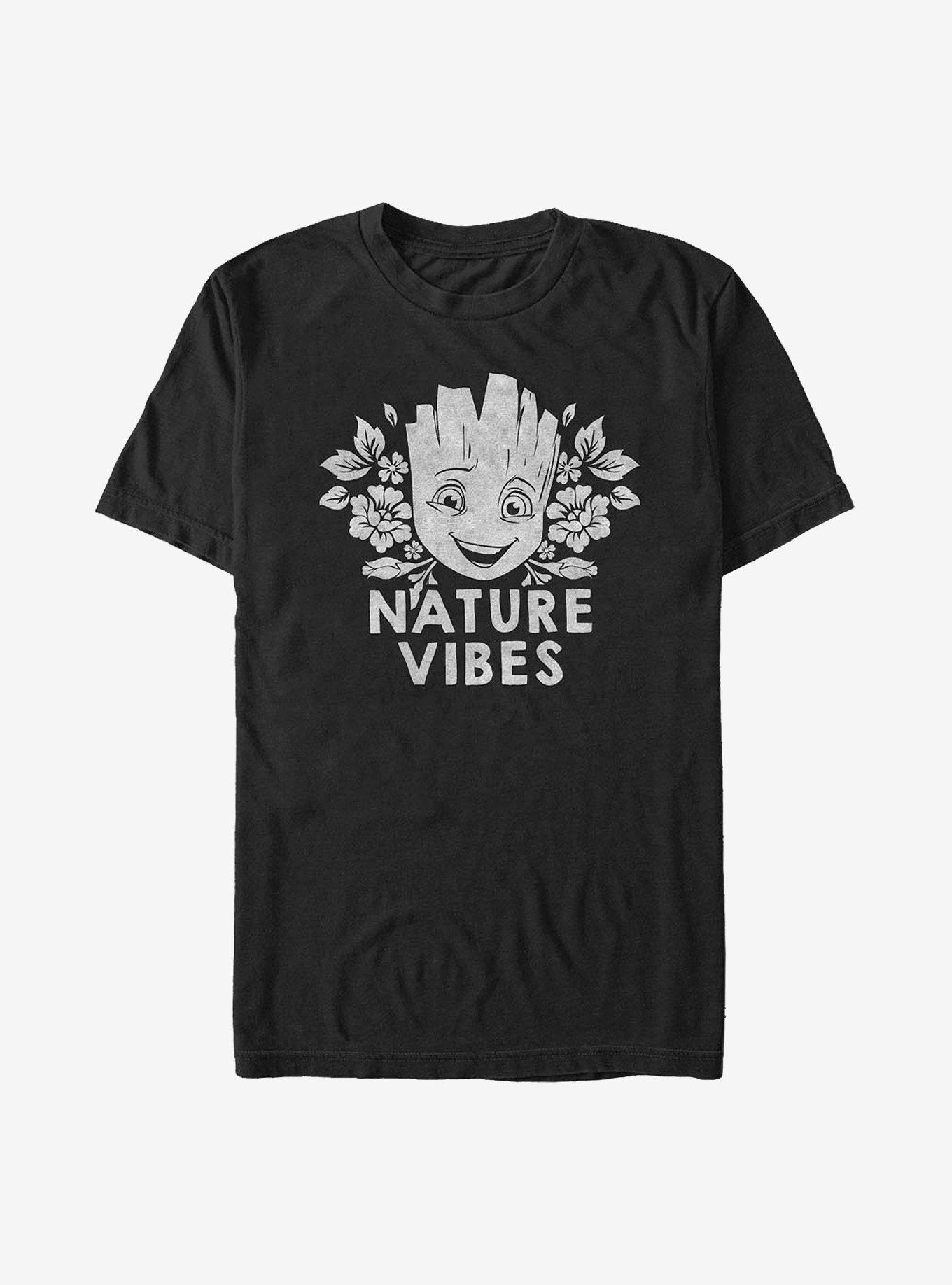 Marvel Guardians Of The Galaxy Groot Nature Vibes T-Shirt | Trending Graphic Tee For Fans