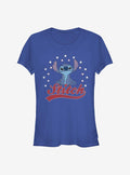 Disney Lilo & Stitch America Girls T-Shirt | Trending Graphic Tee For Fans