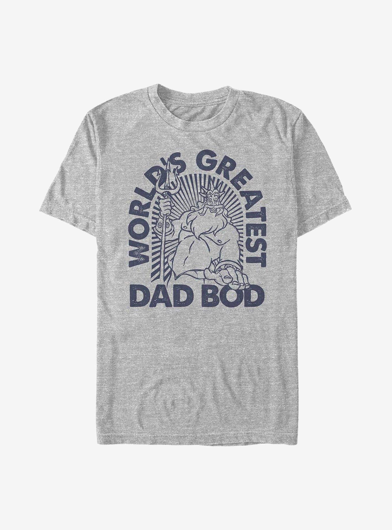 Disney The Little Mermaid Triton Dad Bod T-Shirt | Trending Graphic Tee For Fans