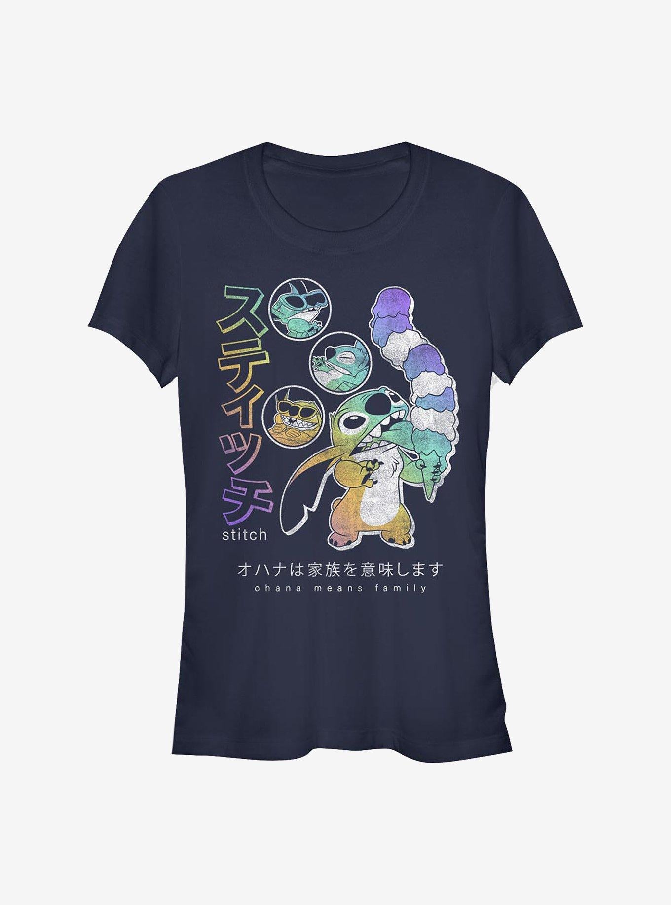 Disney Lilo & Stitch Japanese Stitch Girls T-Shirt | Trending Graphic Tee For Fans