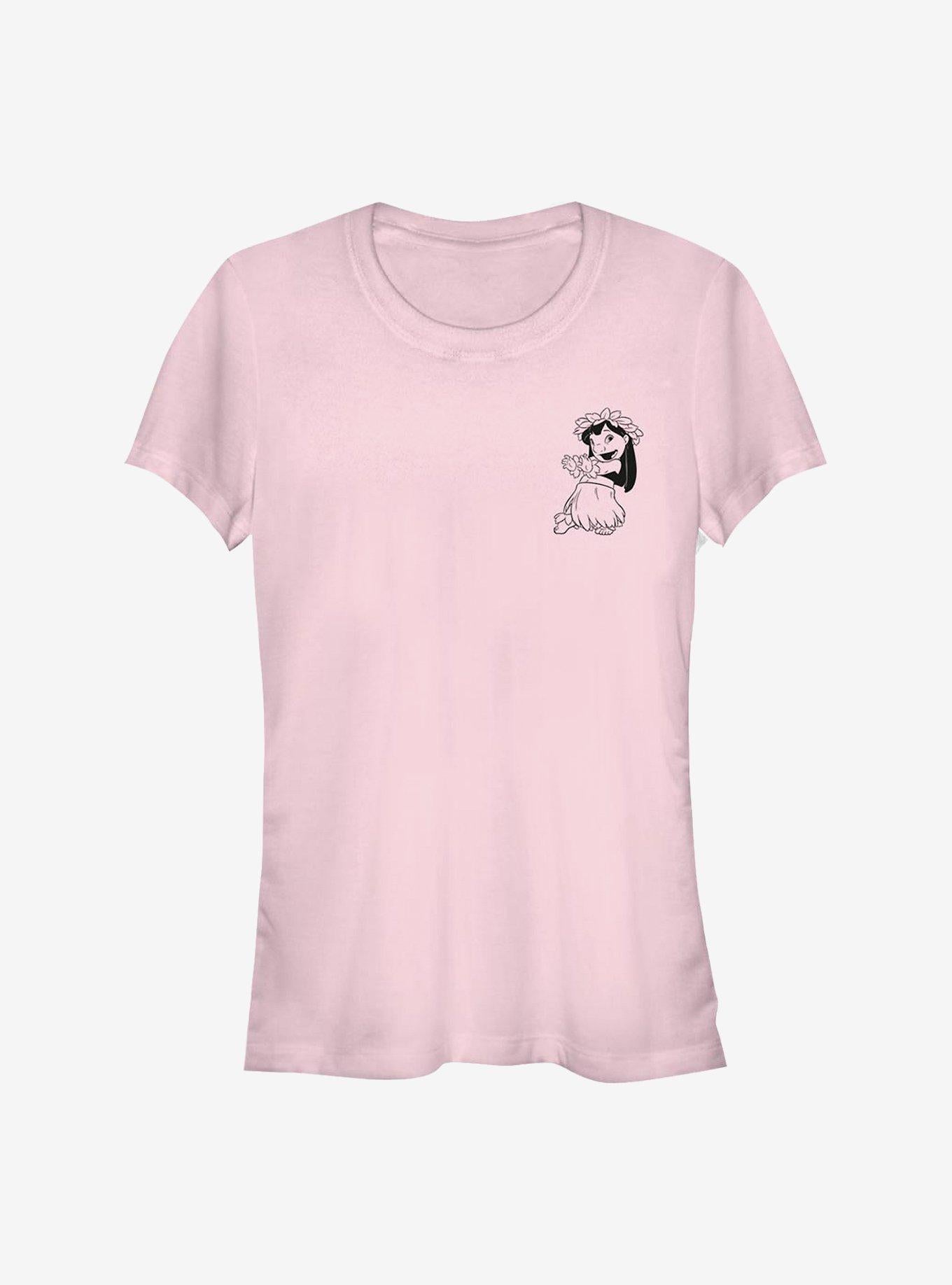 Disney Lilo & Stitch Vintage Lined Lilo Girls T-Shirt | Trending Graphic Tee For Fans