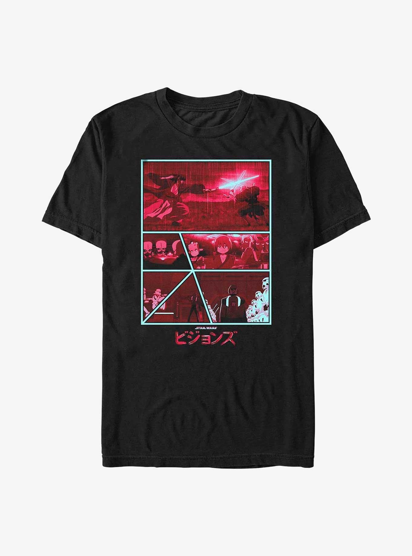 Star Wars Visions Comic Multipanel T-Shirt | Trending Graphic Tee For Fans