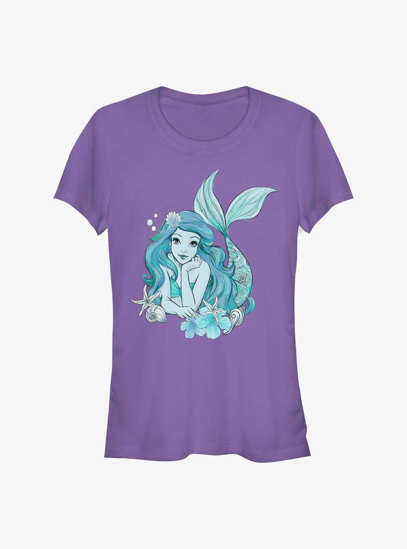 Disney The Little Mermaid Sea Ariel Girls T-Shirt | Trending Graphic Tee For Fans