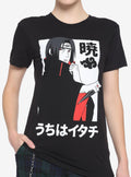Naruto Shippuden Akatsuki Itachi Boyfriend Fit Girls T-Shirt | Trending Graphic Tee For Fans
