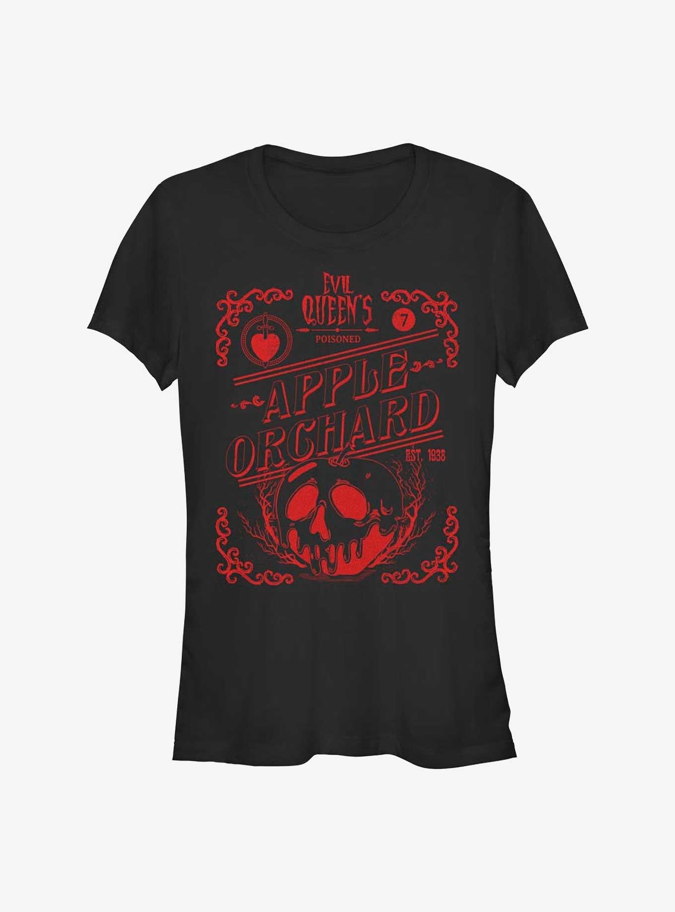 Disney Snow White And The Seven Dwarfs Evil Queen's Apple Orchard Girls T-Shirt | Trending Graphic Tee For Fans