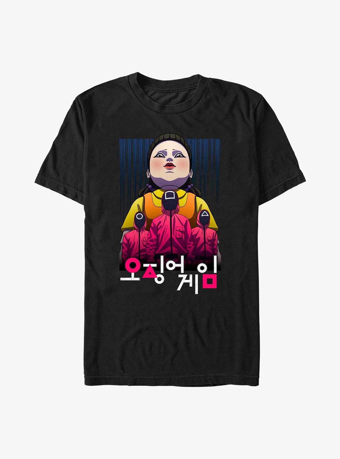 Squid Game Anime Group T-Shirt | Trending Graphic Tee For Fans