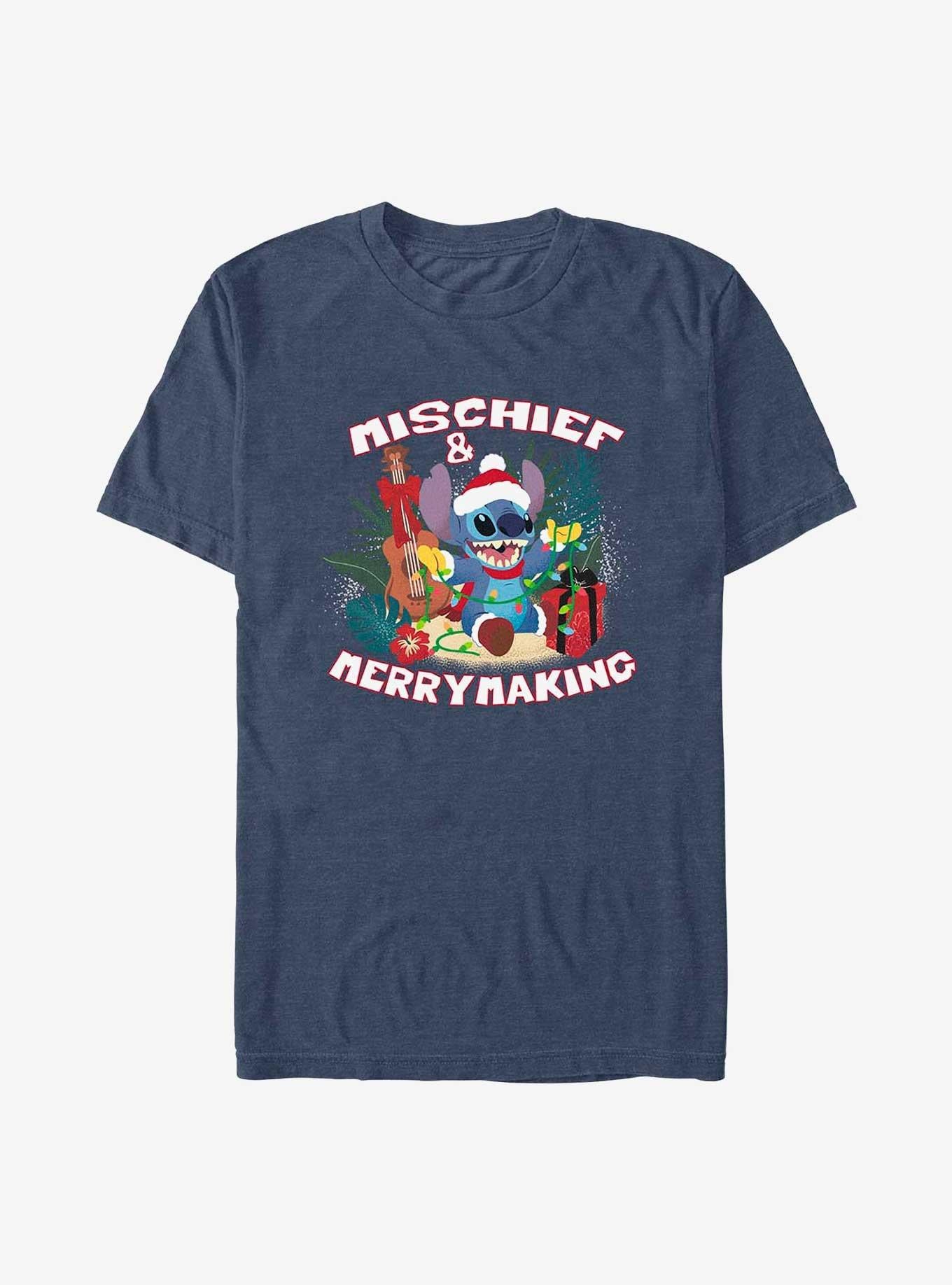 Disney Lilo & Stitch Mischief And Merrymaking T-Shirt | Trending Graphic Tee For Fans