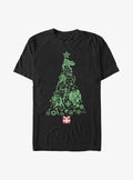 Marvel Holiday Icon Tree T-Shirt | Trending Graphic Tee For Fans