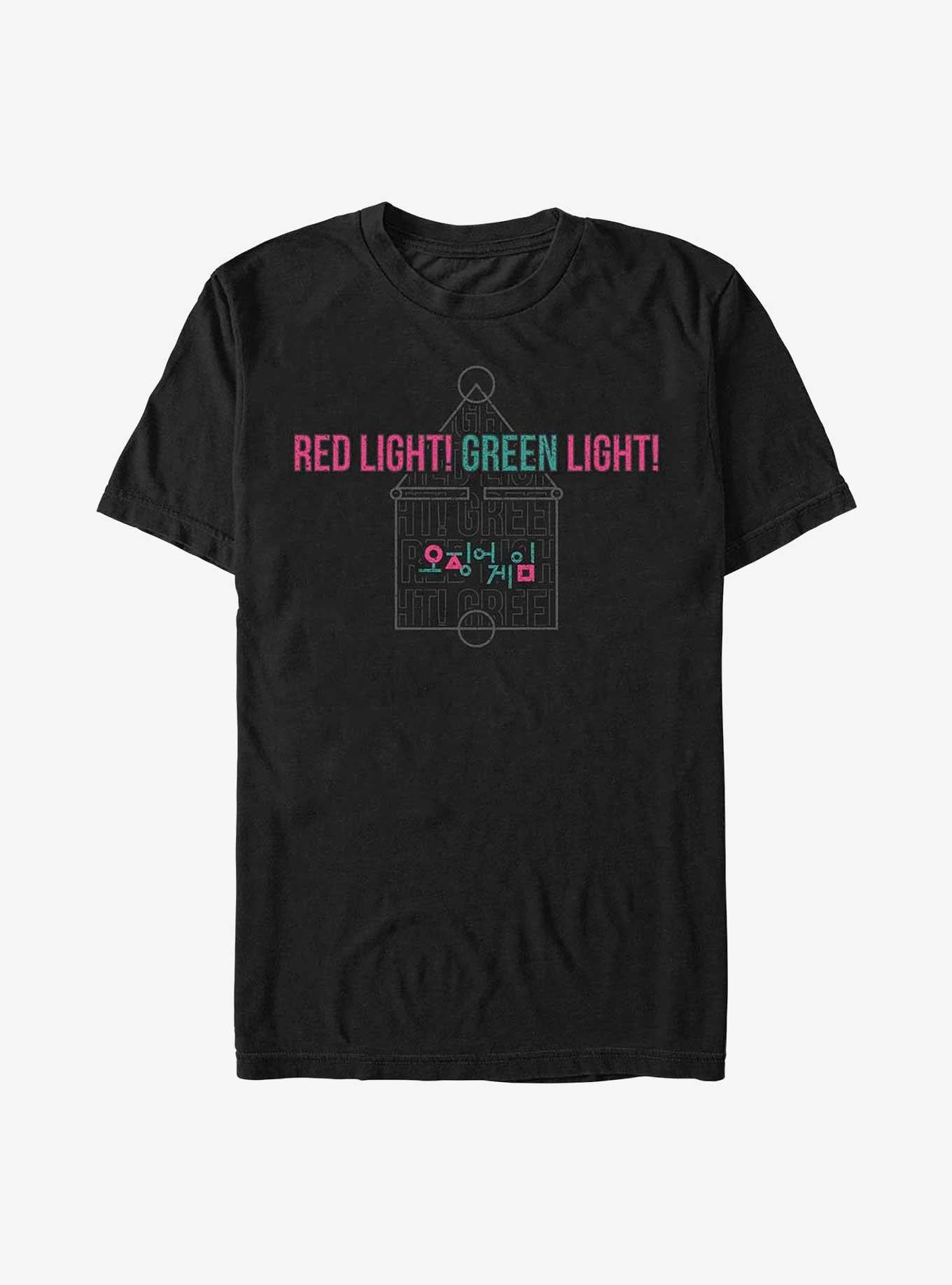 Squid Game Red Lights Green T-Shirt | Trending Graphic Tee For Fans