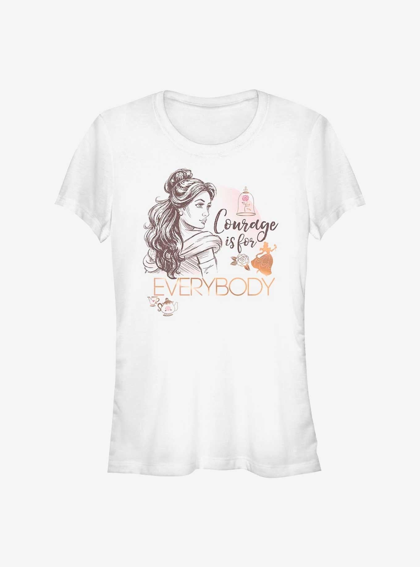 Disney Beauty And The Beast Courage Is For Everybody Girls T-Shirt | Trending Graphic Tee For Fans