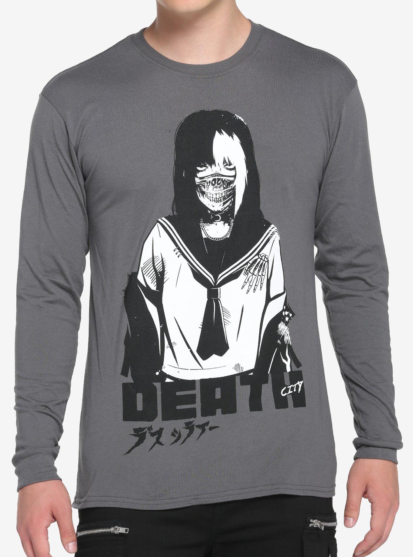 Zombie Makeout Club Masked School Girl Long-Sleeve T-Shirt | Trending Graphic Tee For Fans