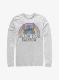 Disney Lilo & Stitch Follow Your Rainbow Long-Sleeve T-Shirt | Trending Graphic Tee For Fans