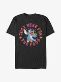 Disney Lilo & Stitch Just Here For The Food T-Shirt | Trending Graphic Tee For Fans