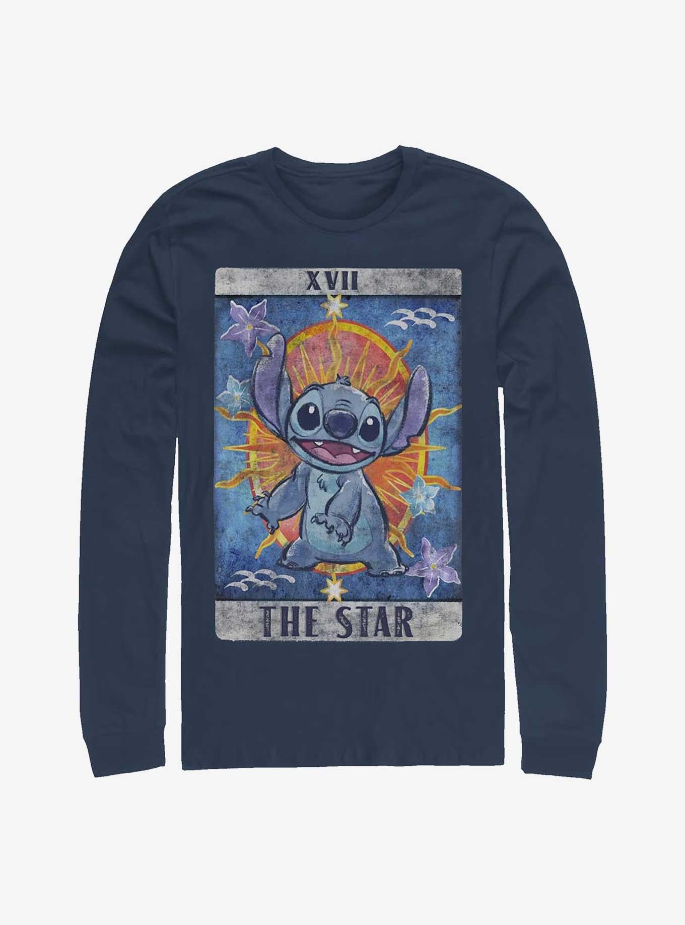 Disney Lilo & Stitch Tarot Long-Sleeve T-Shirt | Trending Graphic Tee For Fans