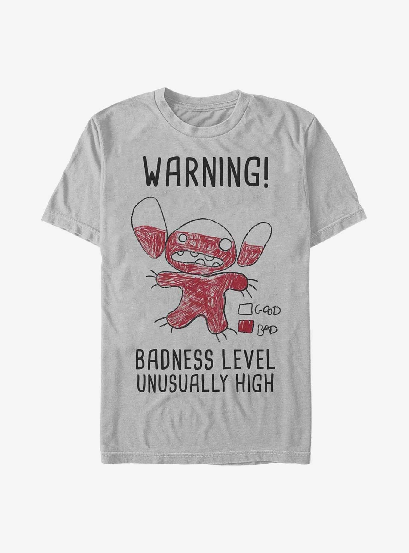 Disney Lilo & Stitch Warning Drawing Sitch T-Shirt | Trending Graphic Tee For Fans